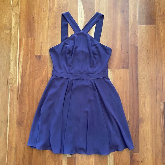 Lulu's Forevermore Dusty Purple Skater Dress - Size  Med -Prom/Jr Prom! - Picture 1 of 10